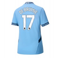 Camiseta Manchester City Kevin De Bruyne #17 Primera Equipación para mujer 2024-25 manga corta